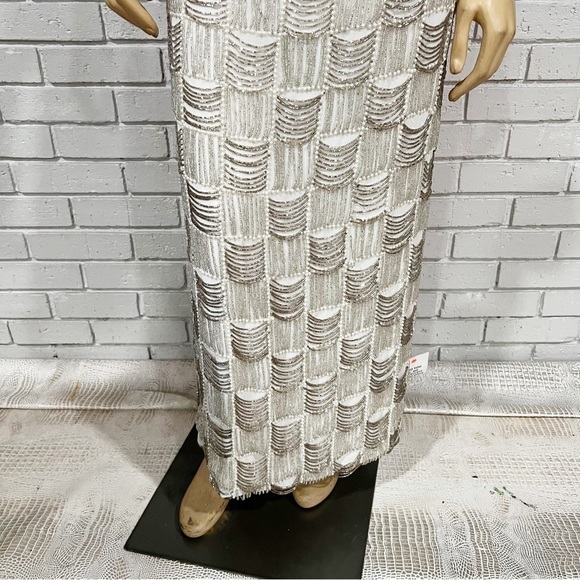 Asos Edition Drape Bead and Pearl Plaid Midi Skirt - Picture 5 of 10